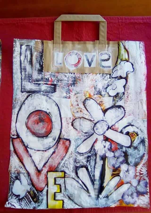 Student Spotlight: Cassandra Epalle 1 Cassandra Epalle sketch on a bag