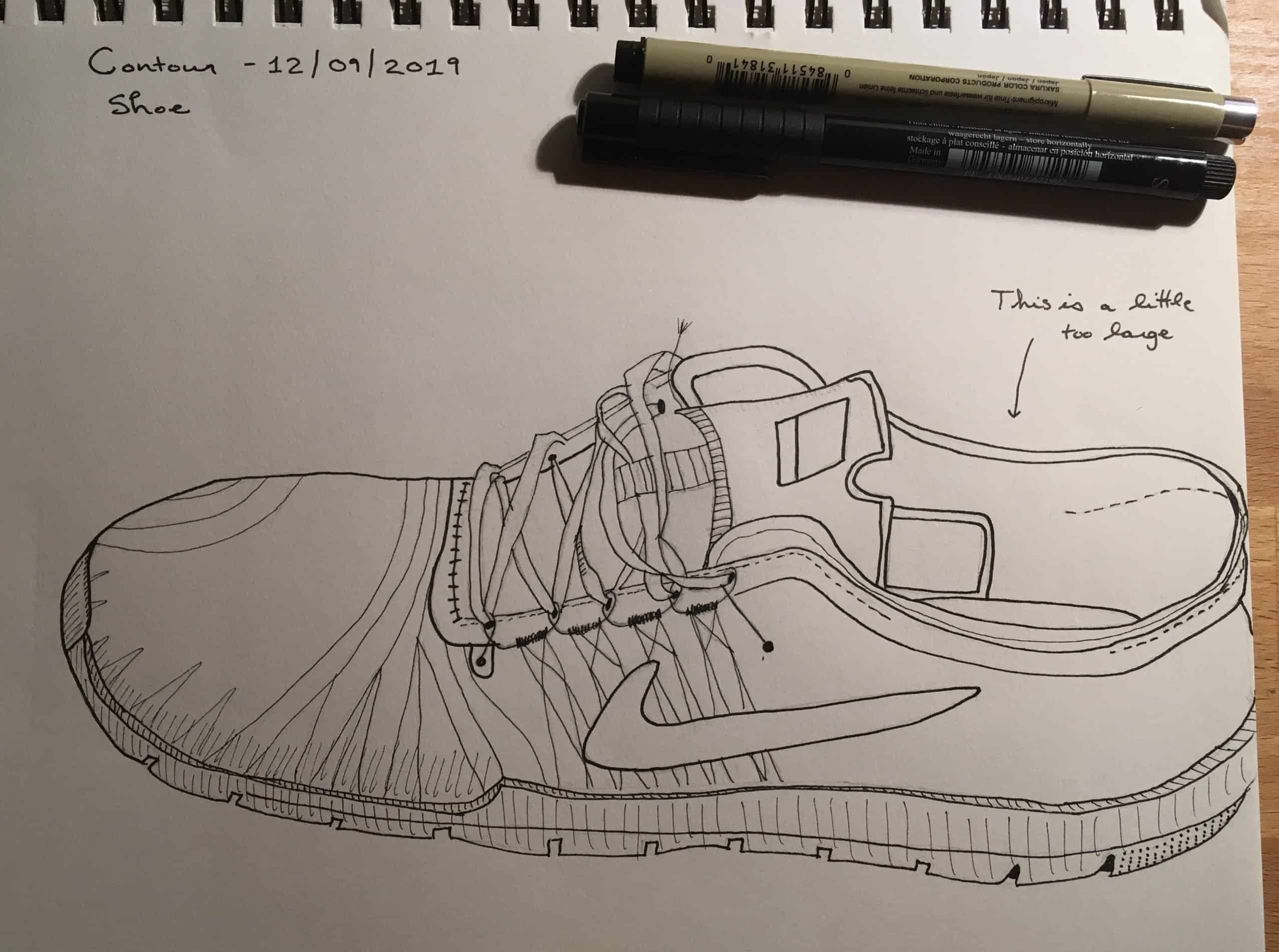 Melanie Mercuri shoe drawing