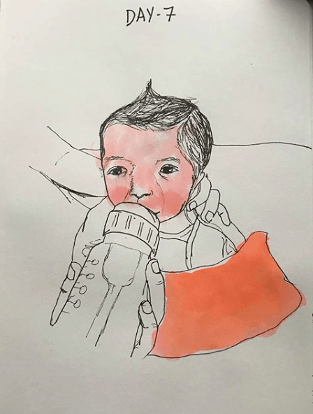 Payal Mathur sketch work