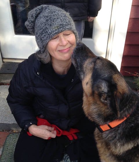jill weber with her dog