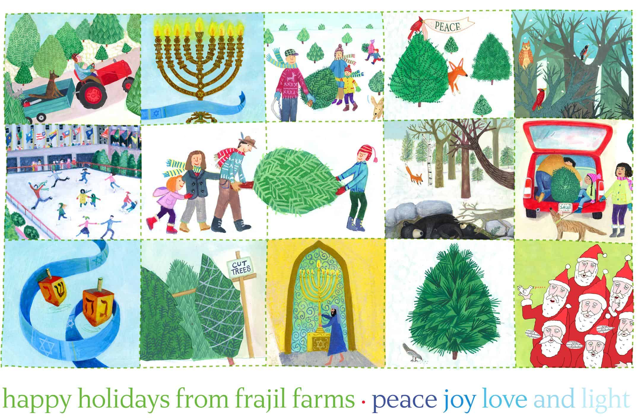 happy holidays sketch