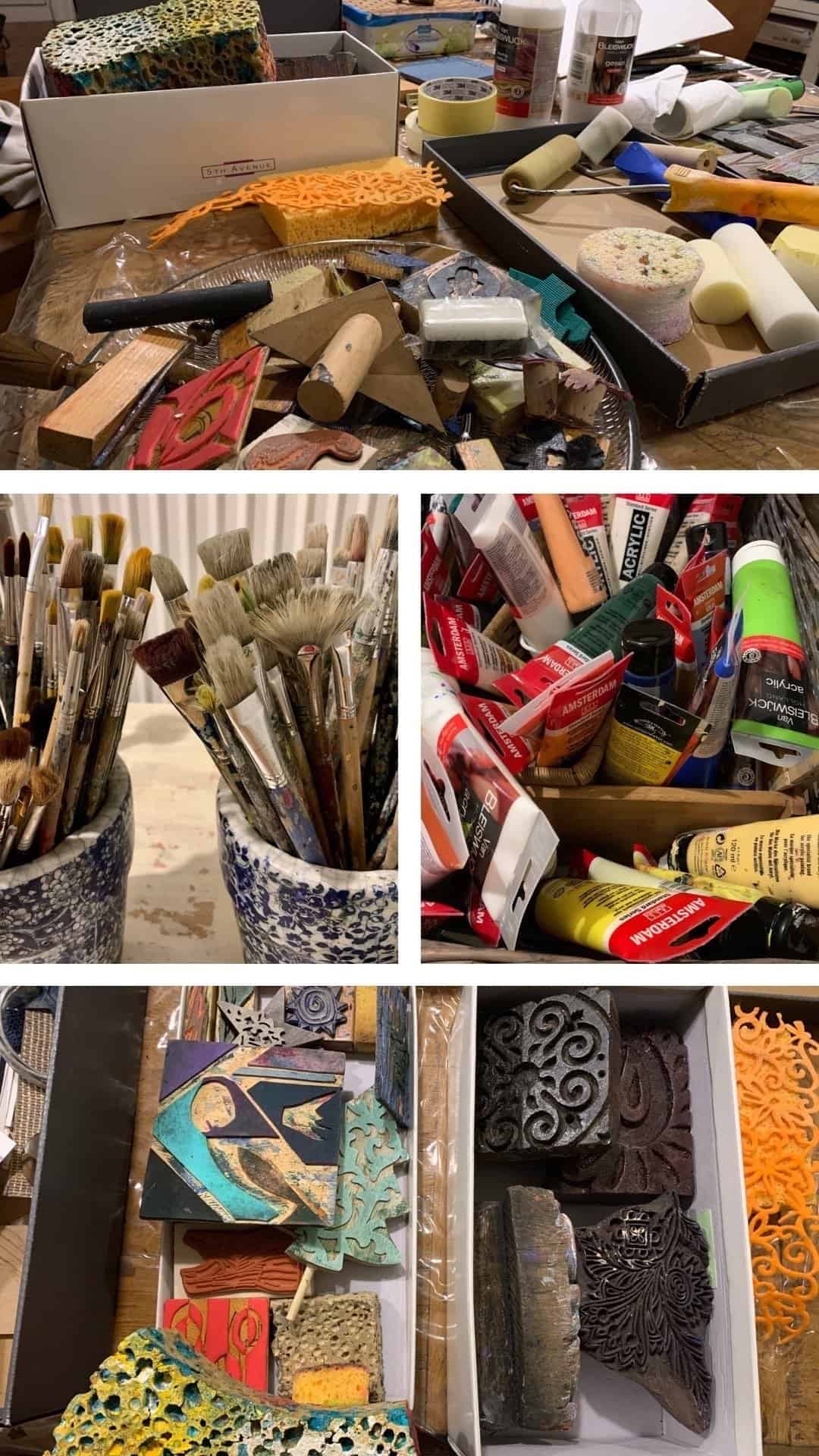 Mixed Media Journaling art tools