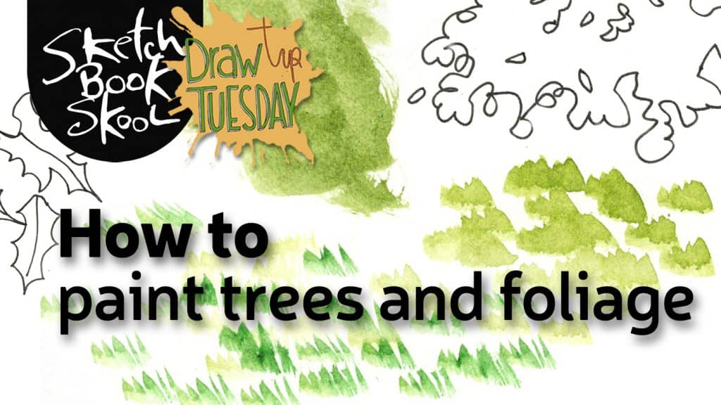 how to pain trees and foliage