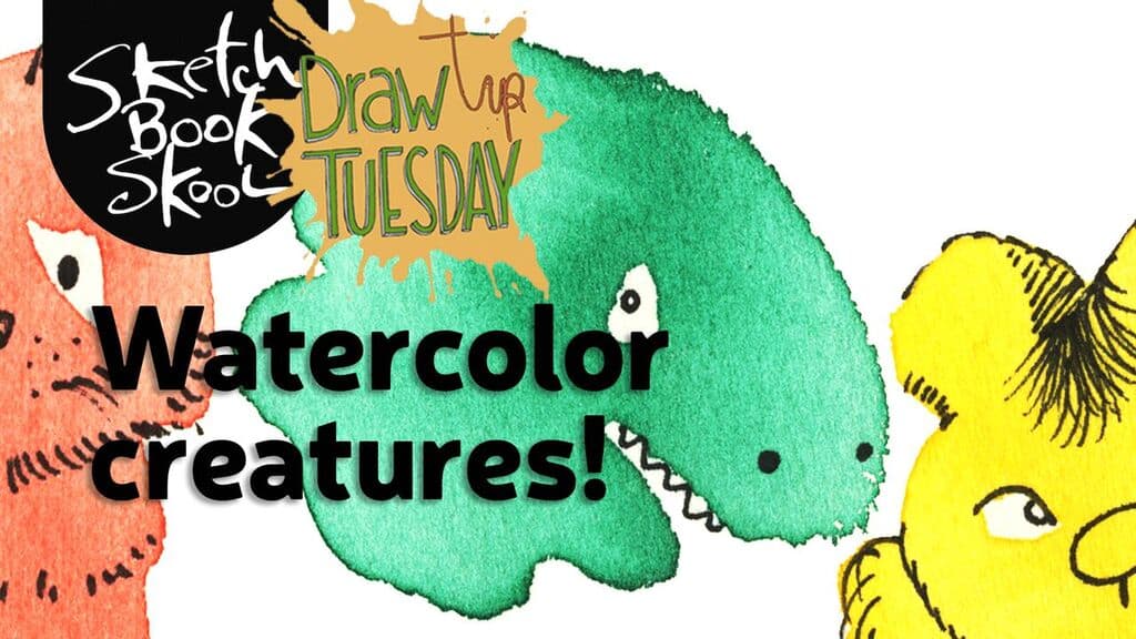 creating watercolor creatures