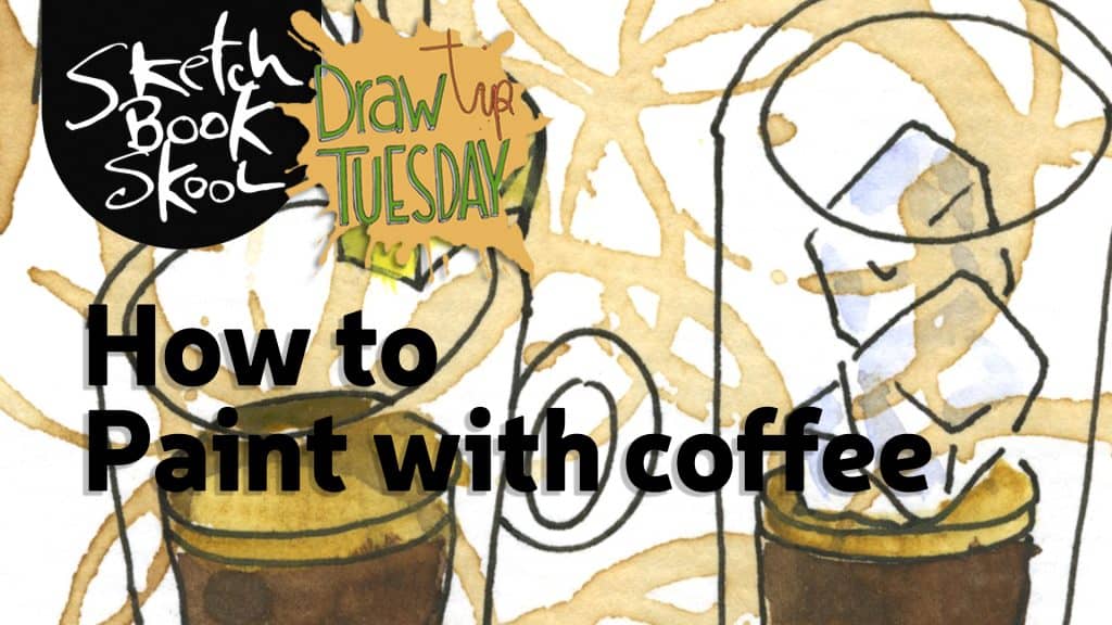 how to paint with coffee