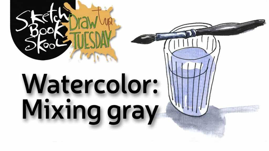 how to mix gray watercolor