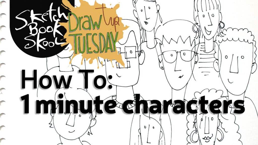 1 minute character drawing