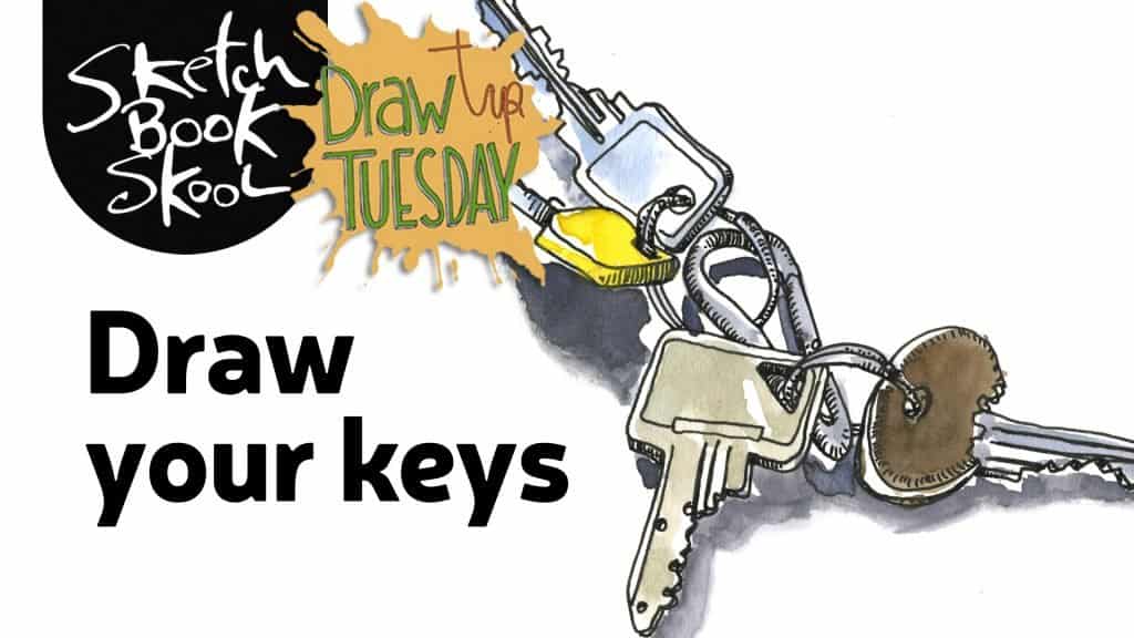 how to draw a key banner