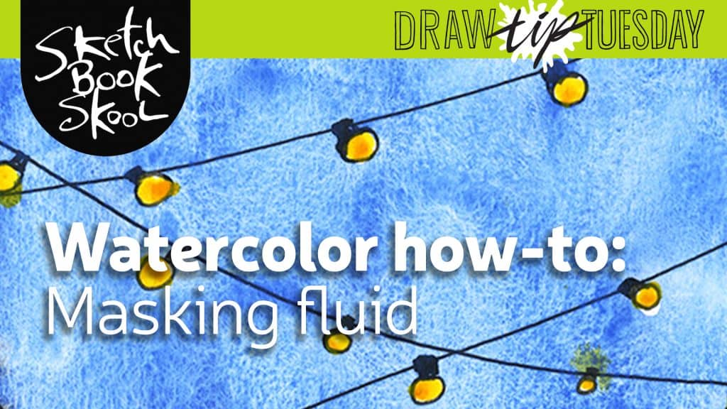 how to use masking fluid in watercolor painting