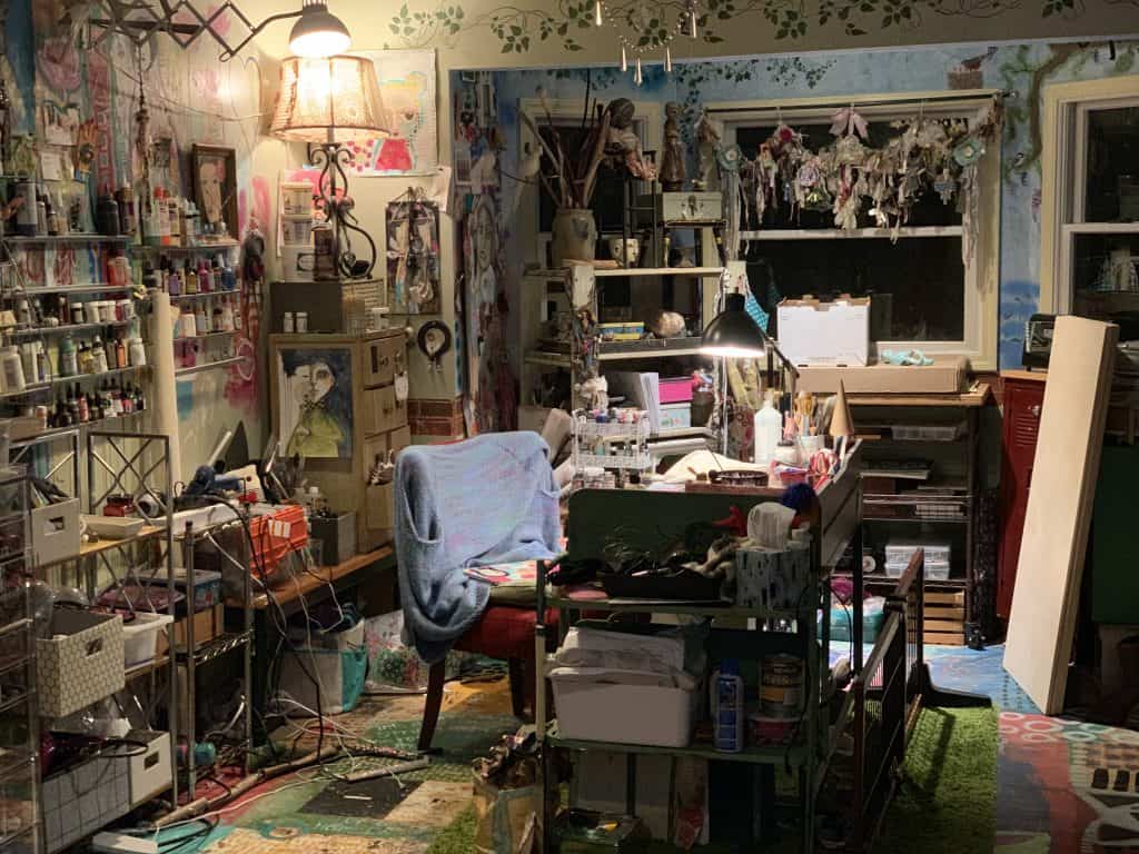 Kecia Deveney Art office