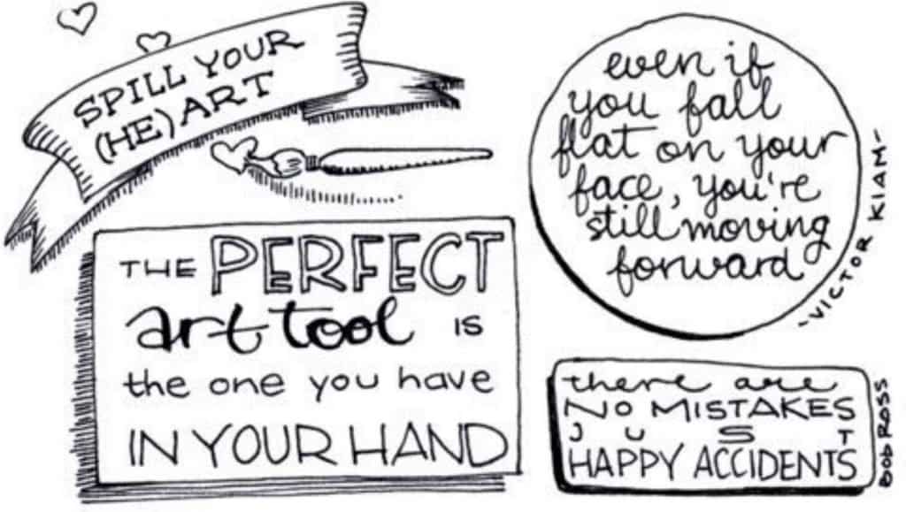 words to live and draw by