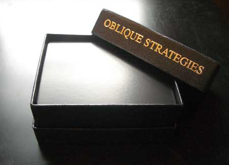 Taking Oblique Strategies to Your Sketchbook