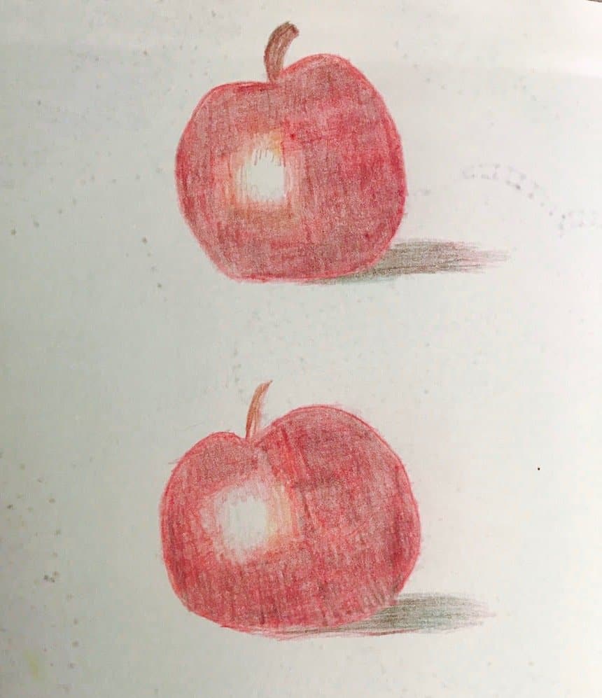 apple drawing