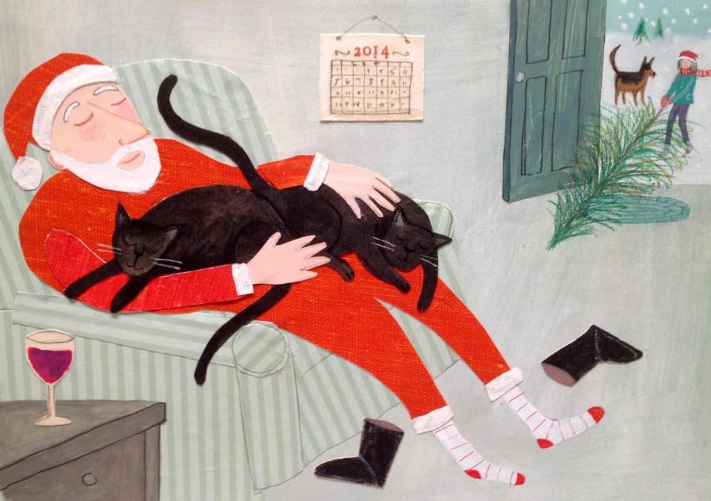 Jill Weber santa claus drawing