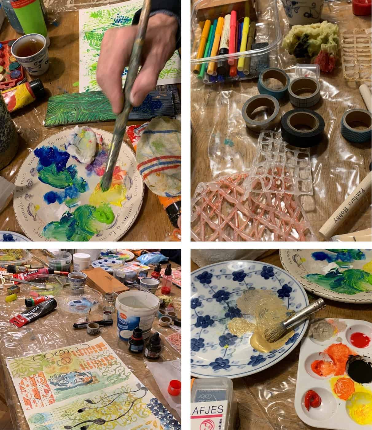 mixed media journaling artwork