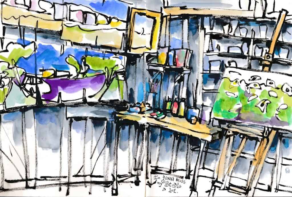 drawing negative shape sketch