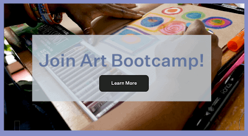 Join art bootcamp banner
