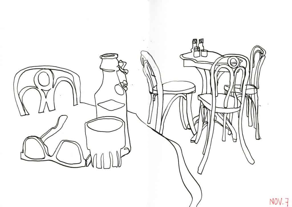 pens sketch vs pencil sketch
