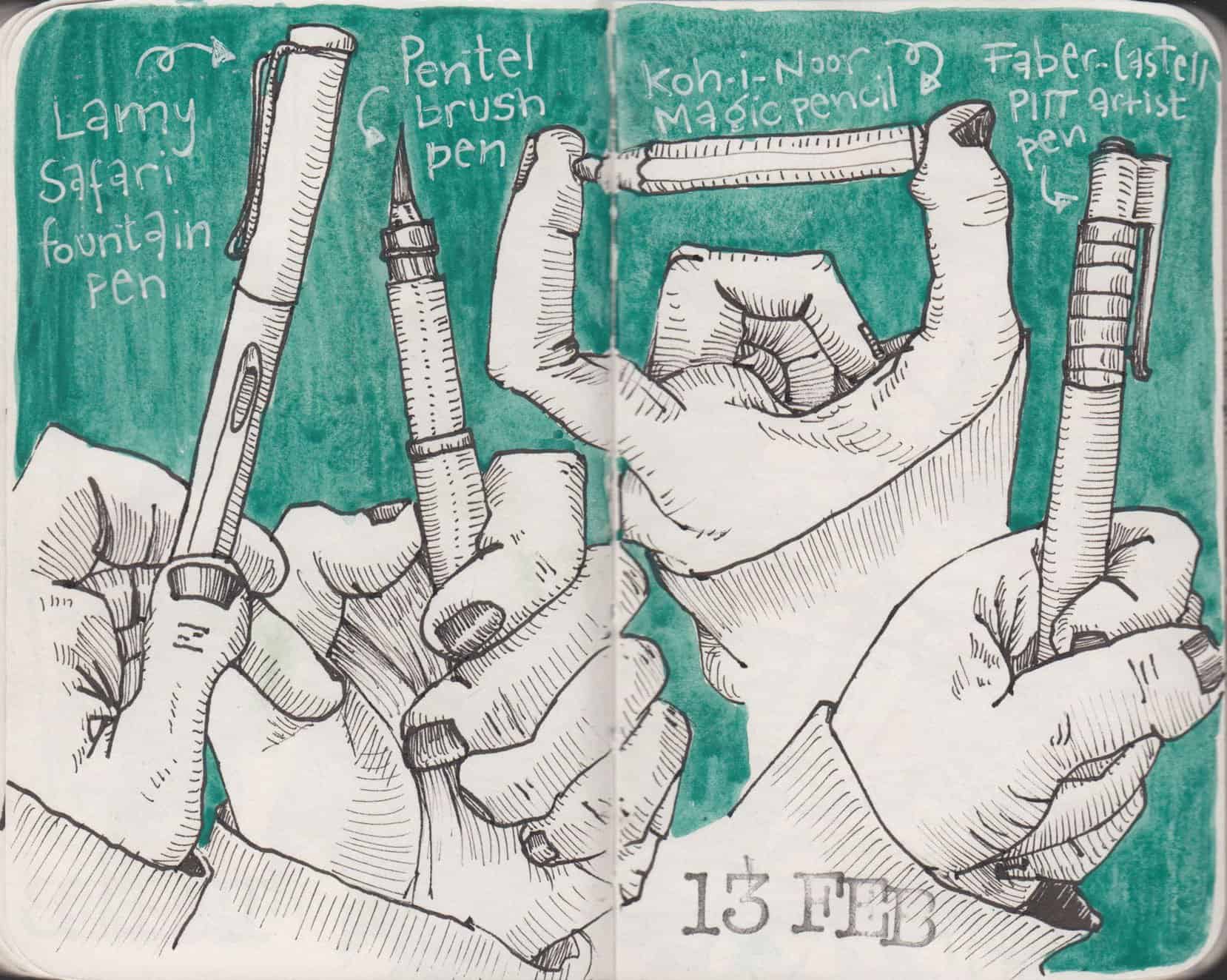Art Supply Debate: Pens vs. Pencils 4 Pens are great for beginners