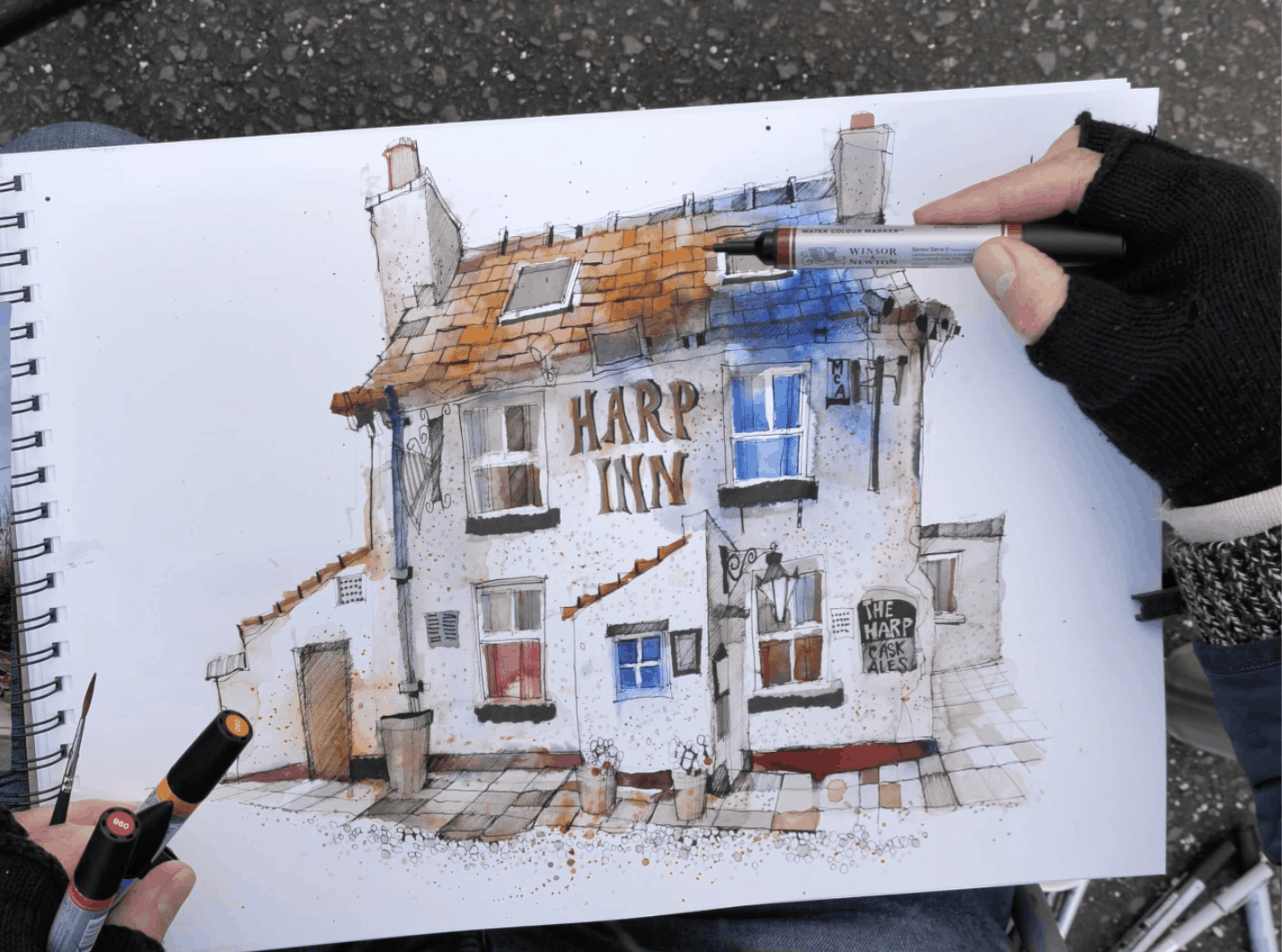 Supplies for Urban Sketching